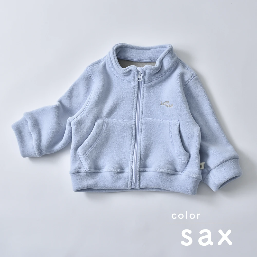 ベビー キッズ トップス ブルゾン 防寒 フリース マシュマロフリース ベビー服 キッズ服 上着 子供服 長袖 アウトウェア 秋冬 あったか 暖か ふんわり 服 赤ちゃん 秋 冬 オシャレ おしゃれ かわいい 可愛い 73 80 90 100 Pearls パールズ