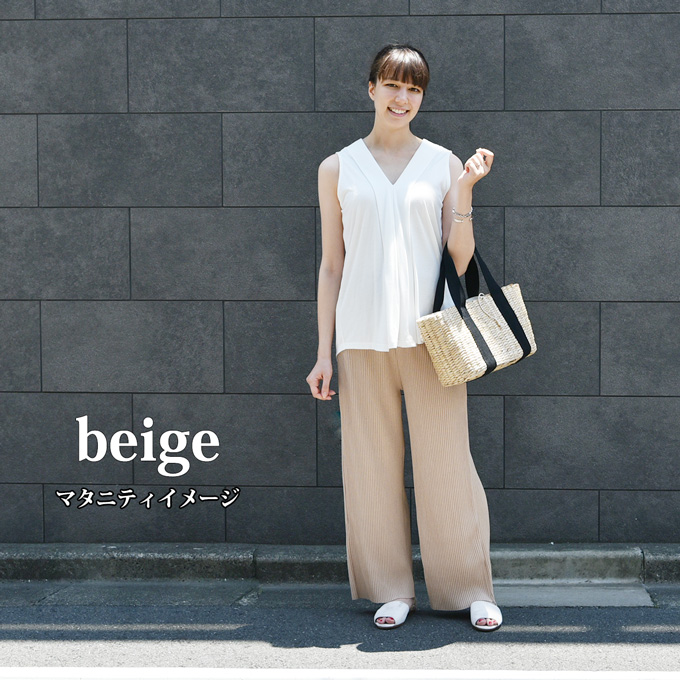 Pearls パールズ マタニティ ボトムス パンツ ワイド