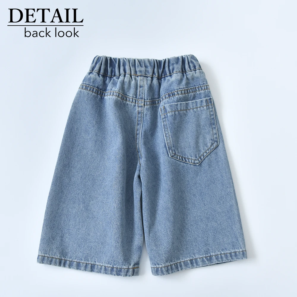 送料無料 ベビー キッズ パンツ ボトム デニム ワイドシルエット ベビー服 キッズ服 子供服 春夏 秋冬 服 赤ちゃん 春 夏 秋 冬 オシャレ おしゃれ かわいい 可愛い 73 80 90 100 Pearls パールズ