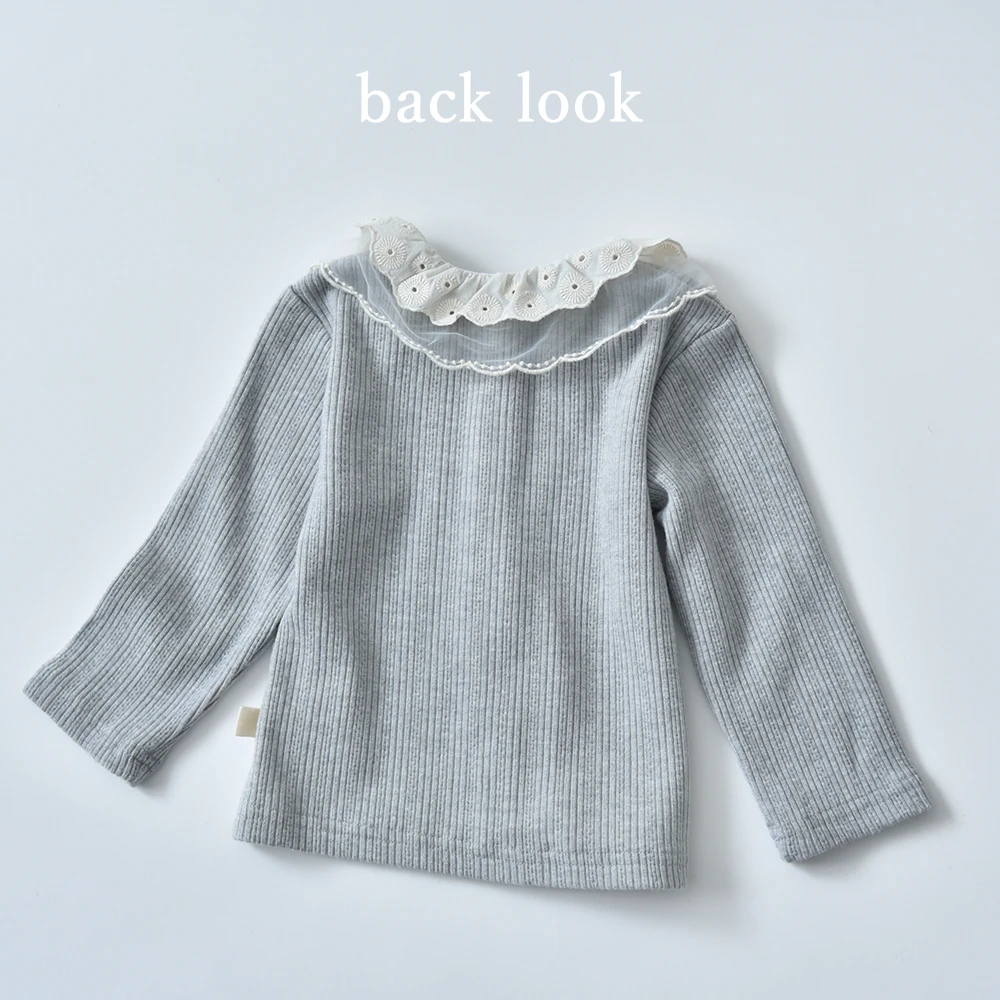 送料無料 ベビー キッズ セットアップ トップス ボトム パンツ ガーリー ベビー服 キッズ服 レース衿 フリル付パンツ 上着 子供服 長袖 春秋冬 女の子 赤ちゃん 春 秋 冬 オシャレ おしゃれ かわいい 可愛い 73 80 90 100 Pearls パールズ