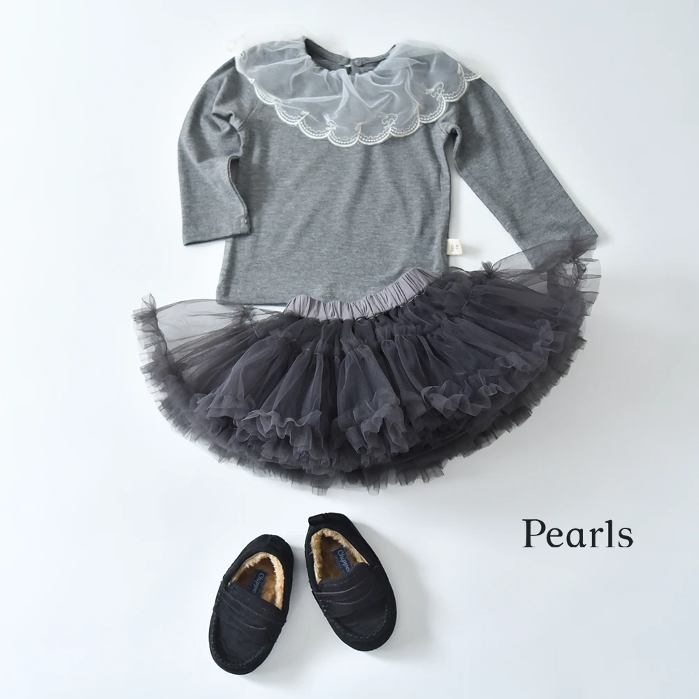 ベビー キッズ スカート チュールスカート ティアード ガーリー チュチュ ベビー服 キッズ服 Pearls パールズ