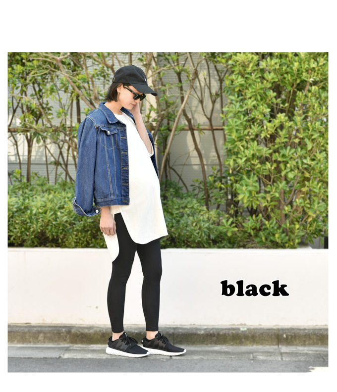 Pearls パールズ マタニティ ボトムス スパッツ リブ