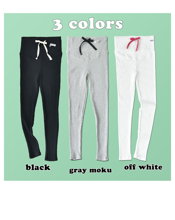 Pearls パールズ マタニティ ボトムス スパッツ リブ