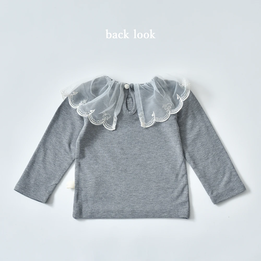 ベビー キッズ トップス カットソー ガーリー ベビー服 キッズ服 シフォンレース Pearls パールズ