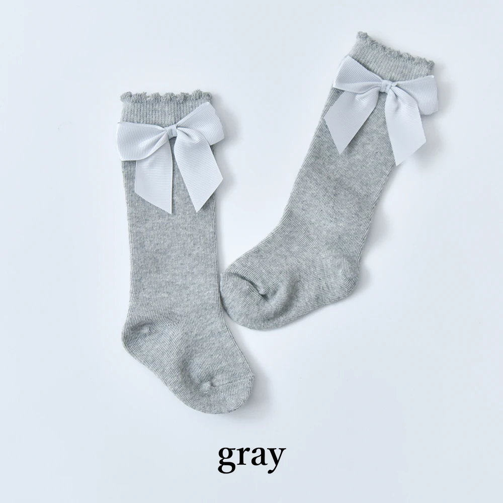 ベビー キッズ ソックス 靴下 ハイソックス リボン 無地 シンプル 女の子 赤ちゃん 子ども ベビーソックス おしゃれ オシャレ 可愛い ギフト フォーマル 結婚式 誕生会 記念撮影 お宮参り 出産祝い 保育園 幼稚園 6ヶ月～2歳 Pearls パールズ