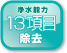 浄水能力 13項目除去