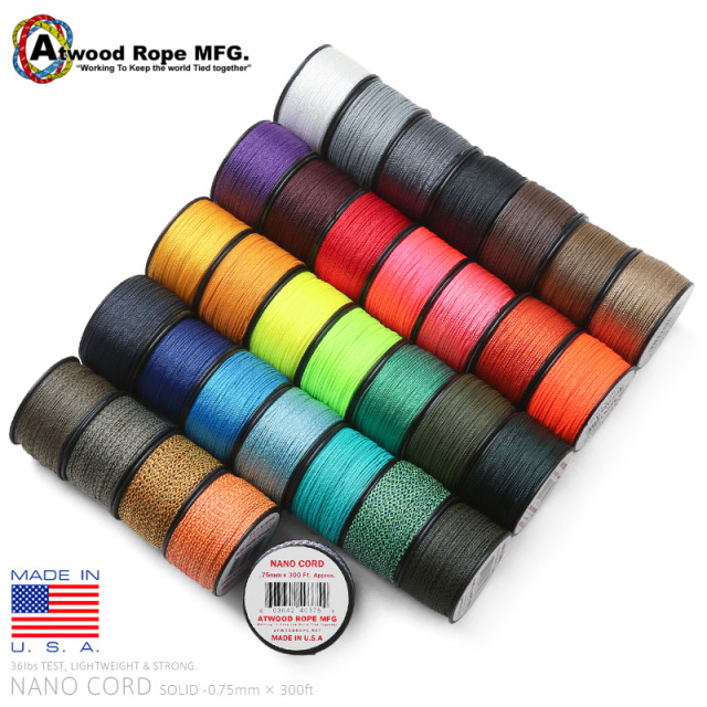ATWOOD ROPE MFG. アトウッド ロープ 0.75mm × 300フィート NANOコード 