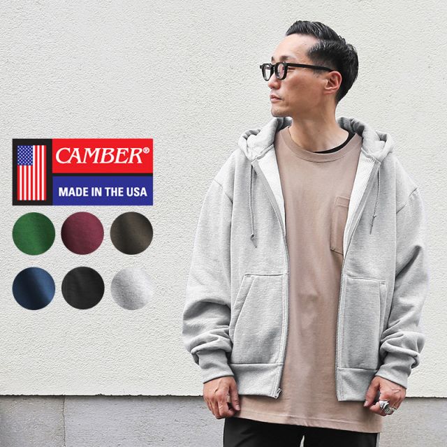 CAMBER キャンバー CAM131 12.5oz ヘビーウェイト ジップパーカー