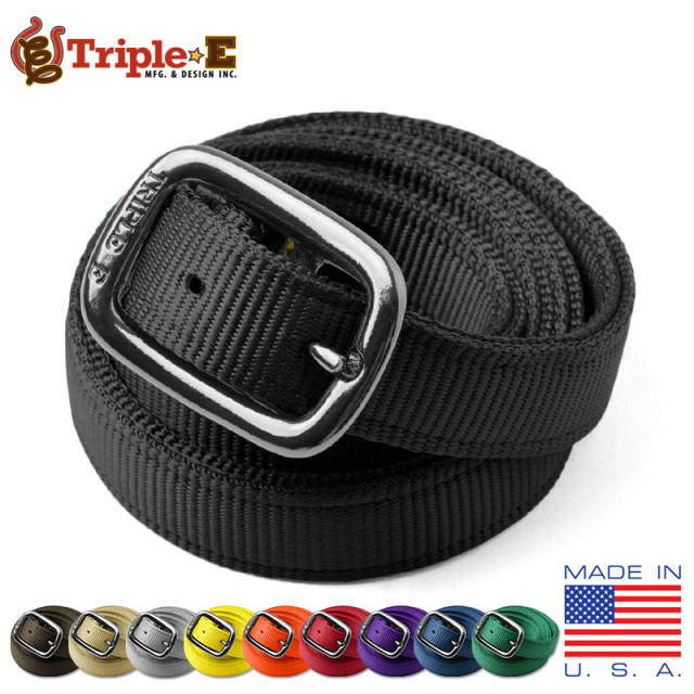 TRIPLE E トリプルイー NYLON WEBBING PLAIN ナイロンベルト