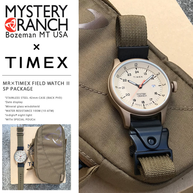 MYSTERY RANCH ミステリーランチ MR×TIMEX フィールドウォッチ II SP