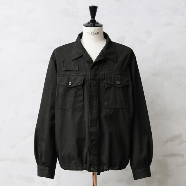 実物 新品 デッドストック チェコ軍 フライフロント ワークシャツ