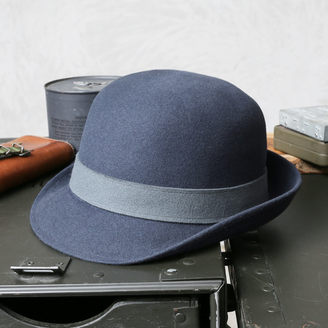 実物 新品 デッドストック チェコ軍 アンゴラ フェルトハット BLUE