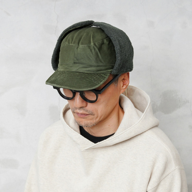 実物 USED スウェーデン軍 ウィンター フライヤーズキャップ ミリタリー