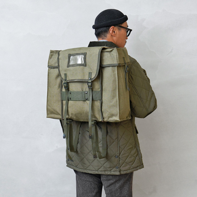 実物 新品 デッドストック イタリア軍 コットンキャンバス バック
