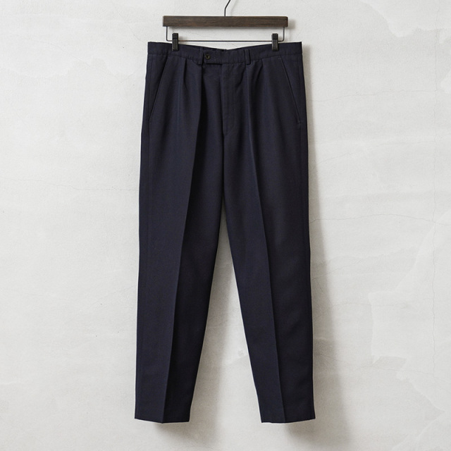 実物 USED スウェーデン軍 ツータック トラウザーズ DARK NAVY ミリタリー