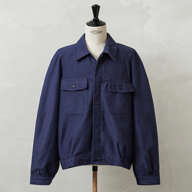 実物 新品 イタリア軍 モールスキン ラグラン ワークジャケット ミリタリー