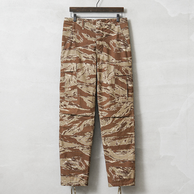 80s 米軍 タイガーストライプ カーゴパンツ 32 実物　官給品 MADE IN USA LADIGA SPORTSWEAR社製 米軍 BDU カーゴパンツ デザート