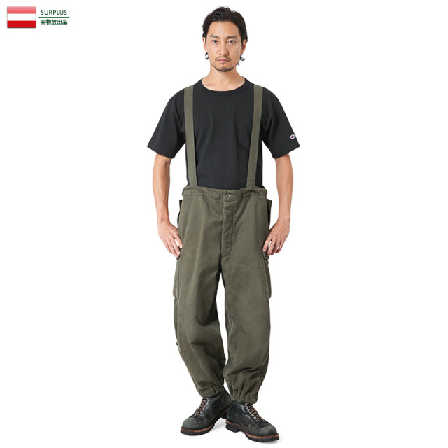 デッドストック オーストリア軍 サスペンダー付き オーバーパンツ オーストリア軍 サスペンダー付き オーバーパンツ 軍服 ミリタリー