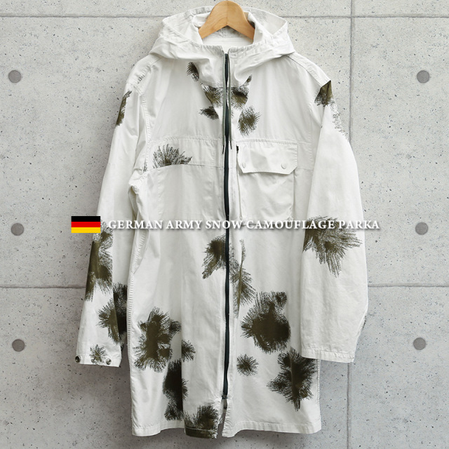 ドイツ軍 スノーカモ スモック パーカー 軍服 ミリタリーファッション