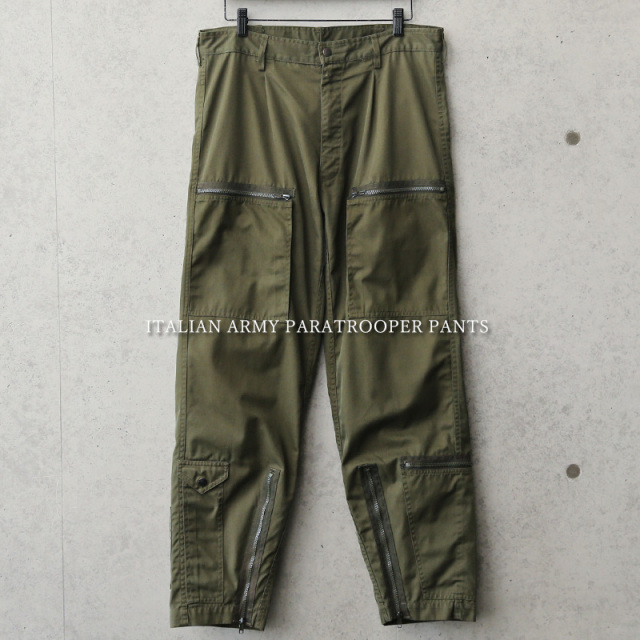 【週末セール】ヴィンテージ イタリア軍 パラトルーパーパンツ イタリア軍 パラトルーパーパンツ 軍服 ミリタリーファッション 軍パン
