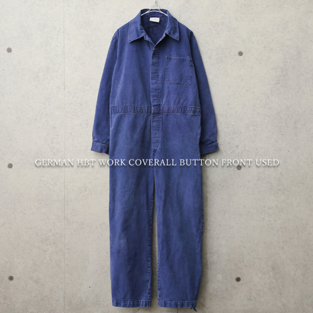 ドイツ軍 BW ヘリンボーン ワーク カバーオール フロントボタン