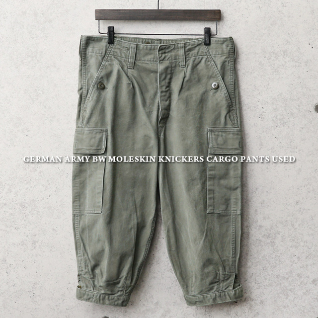 USED ドイツ軍 BW モールスキン ニッカーズ カーゴパンツ USED ドイツ軍 BW モールスキン ニッカーズ カーゴパンツ
