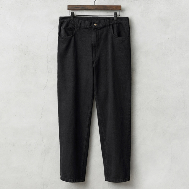 実物 USED イタリア軍 デニムワークパンツ BLACK染め ミリタリー