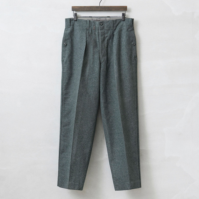実物 USED スイス軍 1950～60's サイドライン ウールパンツ 3ポケット
