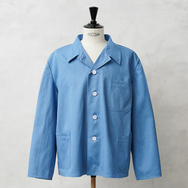 実物 新品 デッドストック ドイツ軍 BW サックスブルー コットン