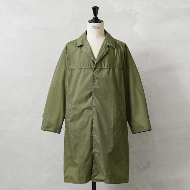 実物 USED フランス軍 レインコート OD ミリタリー