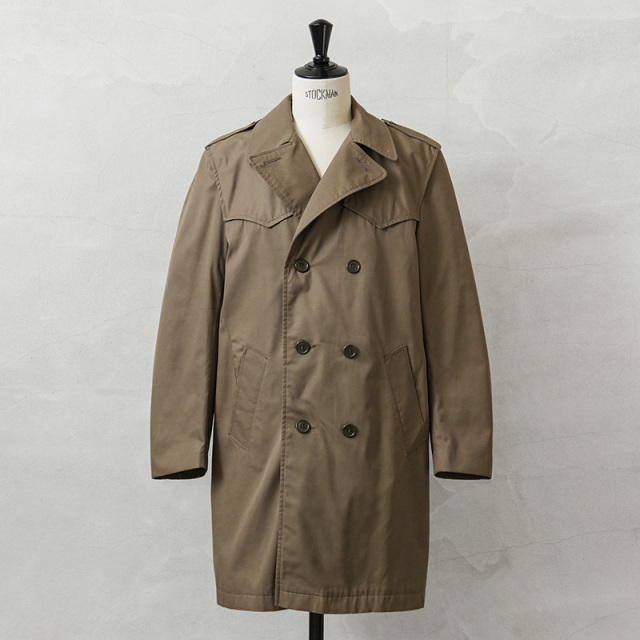 実物 USED イタリア軍 E.I. トレンチコート カーキ ボアライナーベスト