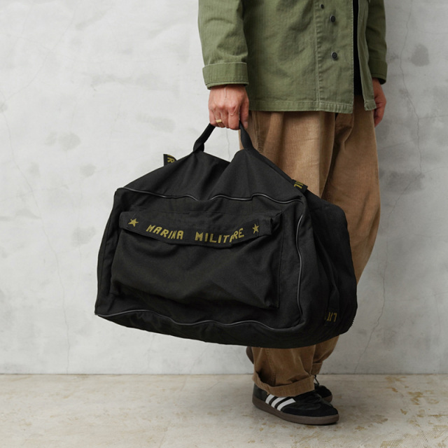 ビンテージ ミリタリー ダッフルバッグ トートショルダーバッグ RRL 35 実物 USED イタリア軍 MARINA MILITARE ショルダー ダッフルバッグ