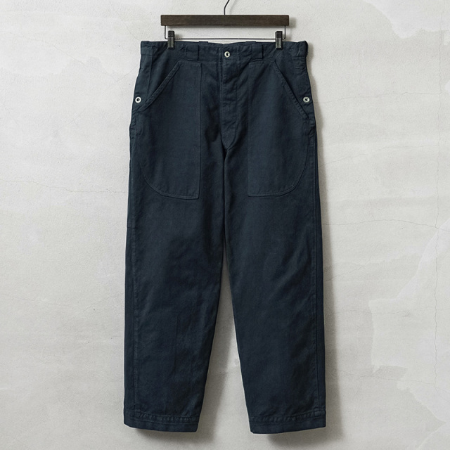 実物 USED スイス軍　後期型 デニムワークパンツ NAVY染め 実物 USED スイス軍 1950年代 前期型 ヴィンテージ デニムワークパンツ