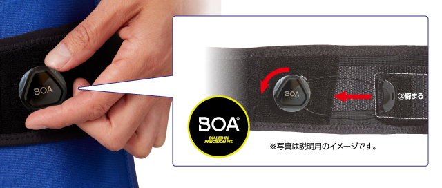 Boa ® クロージャーシステム採用