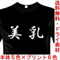 おもしろ漢字Tシャツ 美乳 送料無料