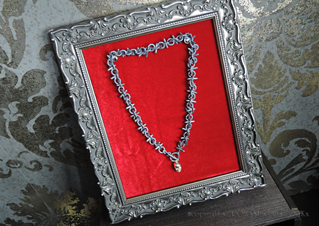 有刺鉄線スカルネックレス BETHLEHEM BLOODLUST