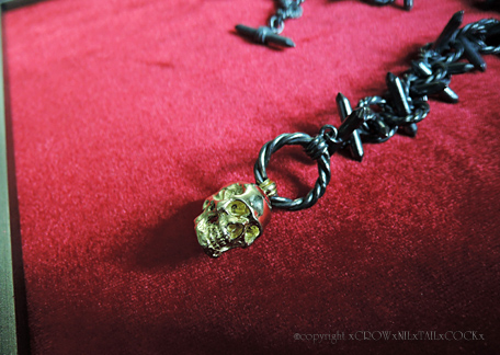 有刺鉄線スカルネックレス BETHLEHEM BLOODLUST