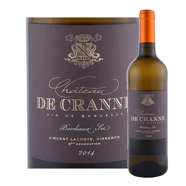 シャトー・ド・クランヌ 白　ボルドー　2014