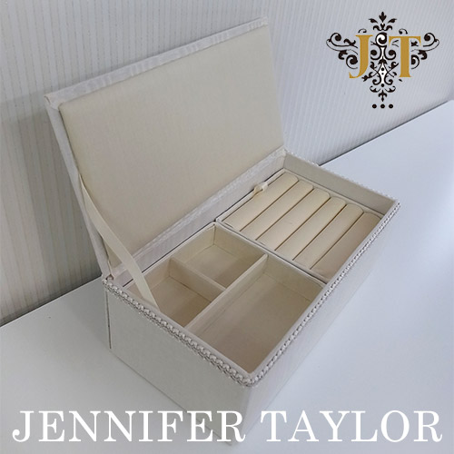 【まとめ買い割引対象品】 ジェニファーテイラー Jennifer Taylor ジュエリーボックス・Chinon(WH)