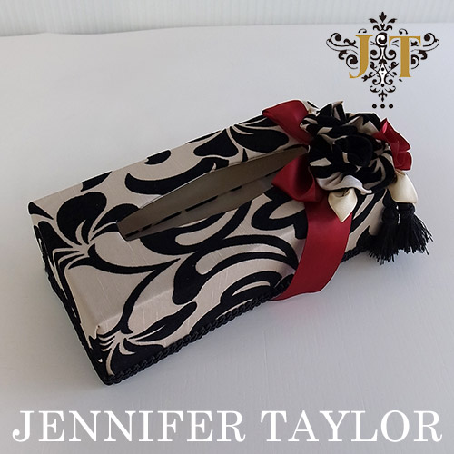 【まとめ買い割引対象品】 ジェニファーテイラー Jennifer Taylor ティッシュBOX・Yorke-Red