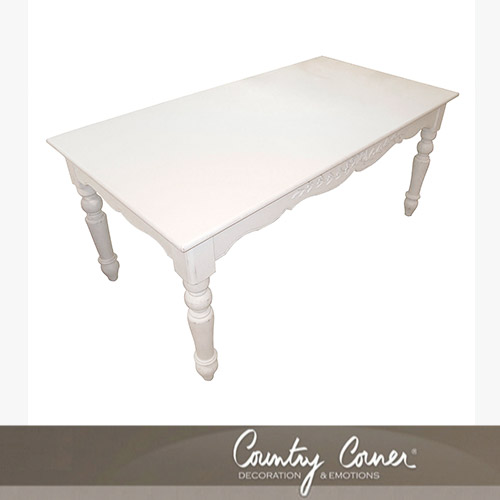 ホワイトファニチャー フランス カントリーコーナー【Country Corner】ダイニングテーブル1700【送料無料・開梱設置付き】