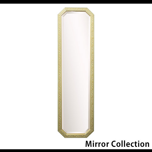 イタリア製 姿見 アイボリーゴールド【送料無料】