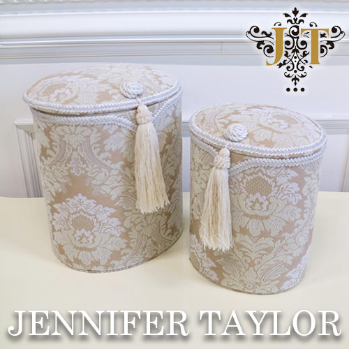【まとめ買い割引対象品】 ジェニファーテイラー Jennifer Taylor 蓋付きダストボックス2P・Bosom 【送料無料】