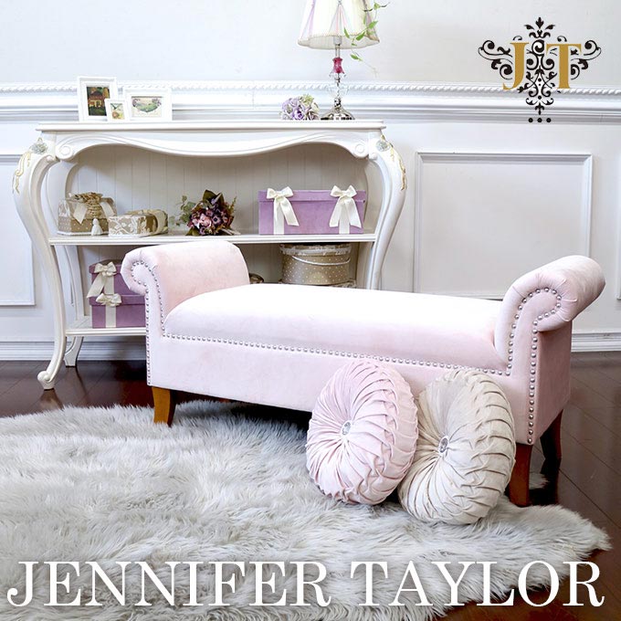 ジェニファーテイラー,ベンチ,家具,輸入家具,ピンク