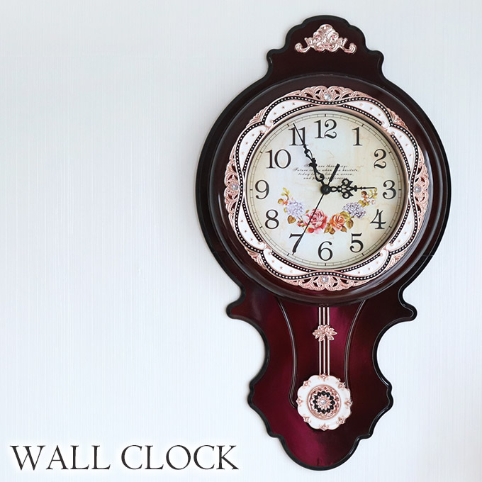 時計,振り子時計,壁掛け,ブラウン