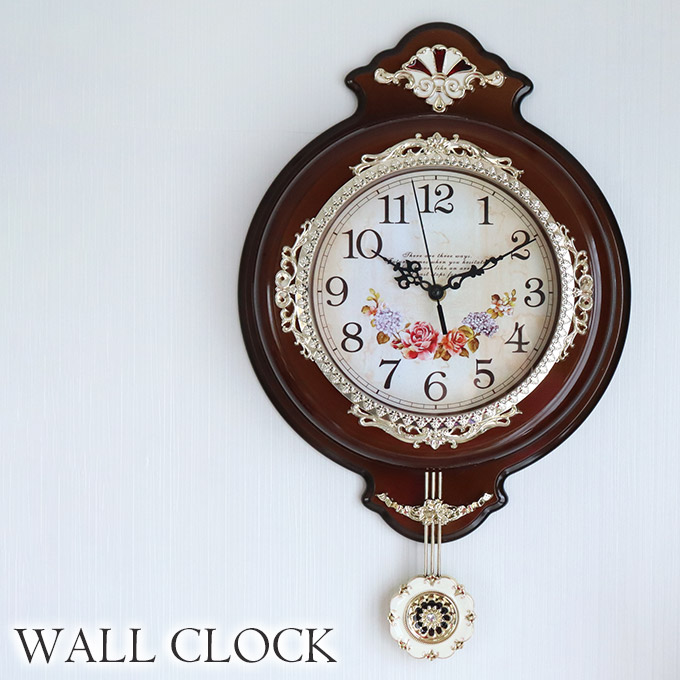 時計,振り子時計,壁掛け,ブラウン