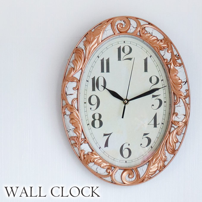 時計,壁掛け時計,ロココ,ホワイト