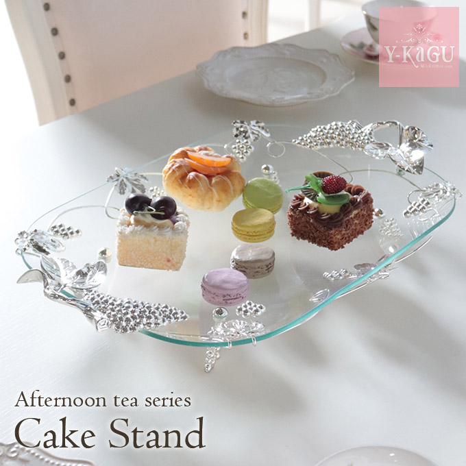 ケーキスタンド,食器,ガラスプレート,アフタヌーンティー