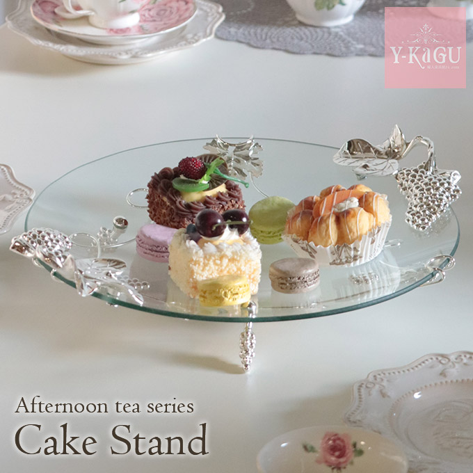 ケーキスタンド,食器,ガラスプレート,アフタヌーンティー