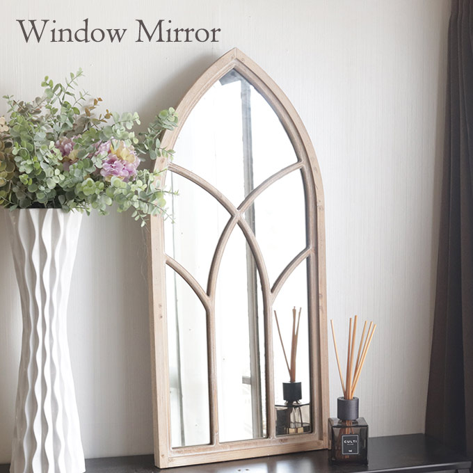 鏡,ミラー,壁掛け,ウォールミラー,窓,窓型,フレーム,ウィンドウミラー,ウッド